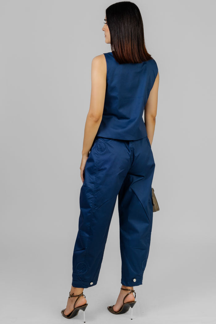 CONJUNTO AZUL ESTILO MILITAR