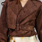 CHAQUETA CROPPED CINTURÓN