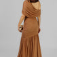 VESTIDO LARGO DRAPEADO HEBILLA