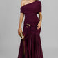 VESTIDO LARGO DRAPEADO HEBILLA