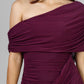 VESTIDO LARGO DRAPEADO HEBILLA