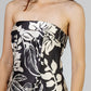 VESTIDO STRAPLESS FLORES