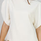 BLUSA CREMA MANGA CAPA