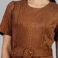 VESTIDO GAMUZA BOLSILLOS
