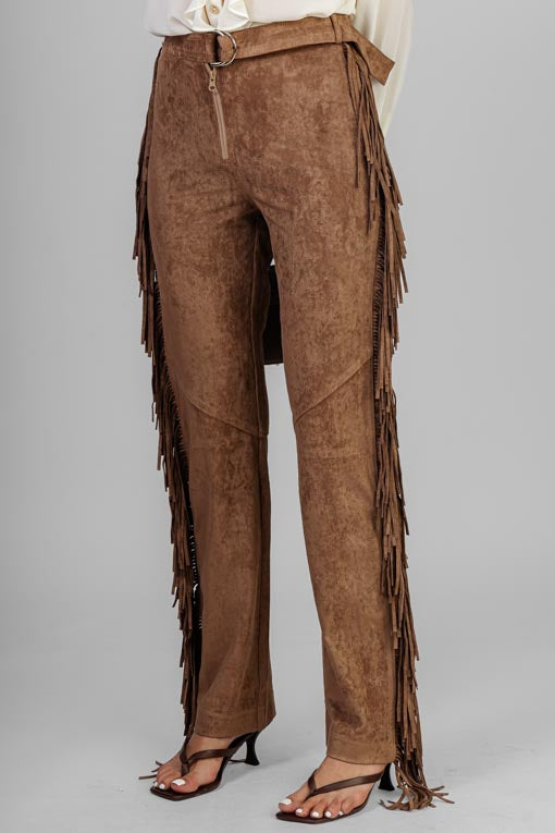PANTALON GAMUZA BARBAS