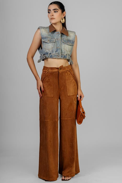 CHALECO DENIM HEBILLAS