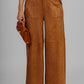 PANTALON CORTE AMPLIO GAMUZA