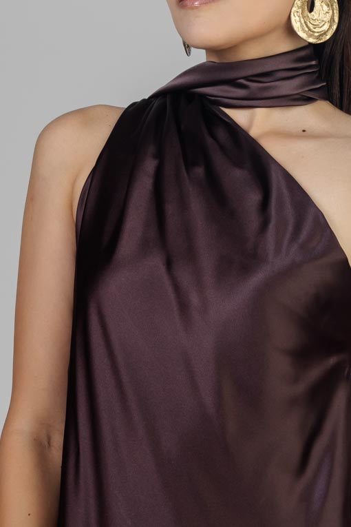 VESTIDO SATIN LAZADA