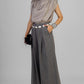 PANTALON GRIS PLISES