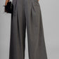 PANTALON GRIS PLISES