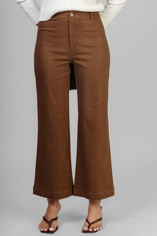 PANTALON DENIM MARRON