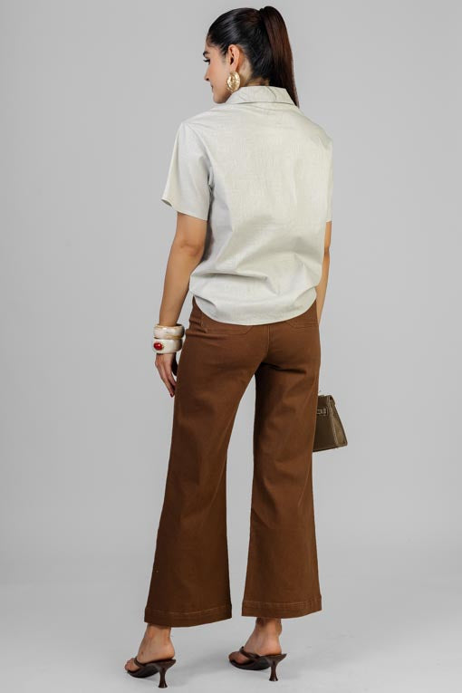 BLUSA ALGODON FLORES BORDADAS