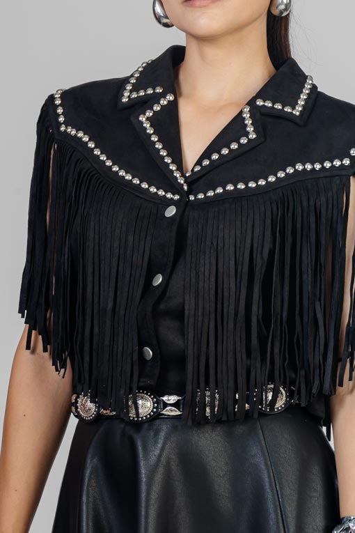 CHAQUETA CORTA FLECOS Y ESTOPEROLES