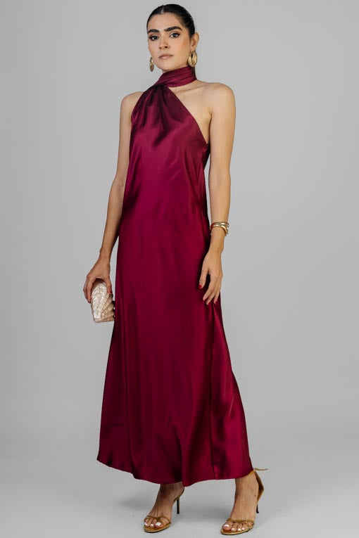 VESTIDO SATIN LAZADA