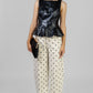 BLUSA EFECTO PIEL PEPLUM