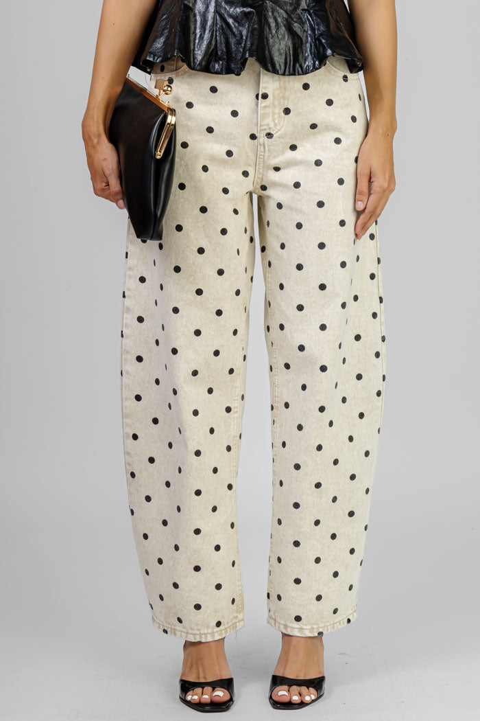 PANTALÓN ANCHO ESTAMPADO LUNAR