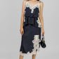 CONJUNTO NEGRO CON ENCAJE