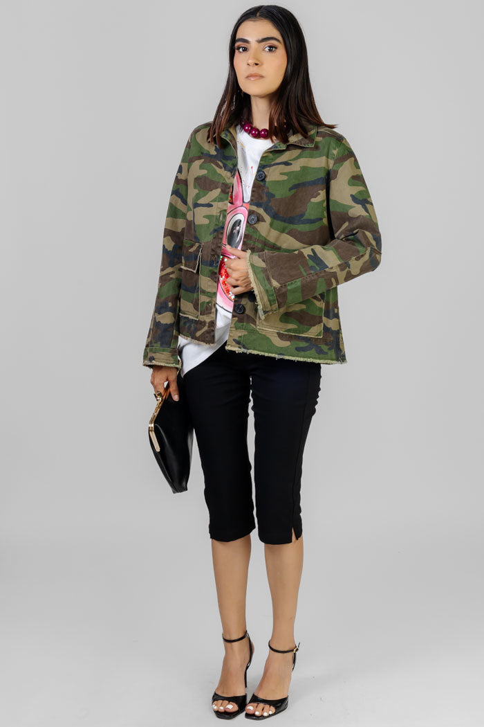 CHAQUETA ESTAMPADO CAMUFLADO