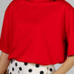 BLUSA ROJA CORAZÓN ESPALDA