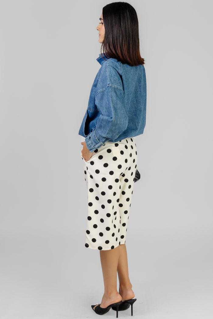 CHAQUETA DENIM CIERRE MEDIO
