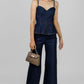 PALAZZO DENIM TIRO ALTO