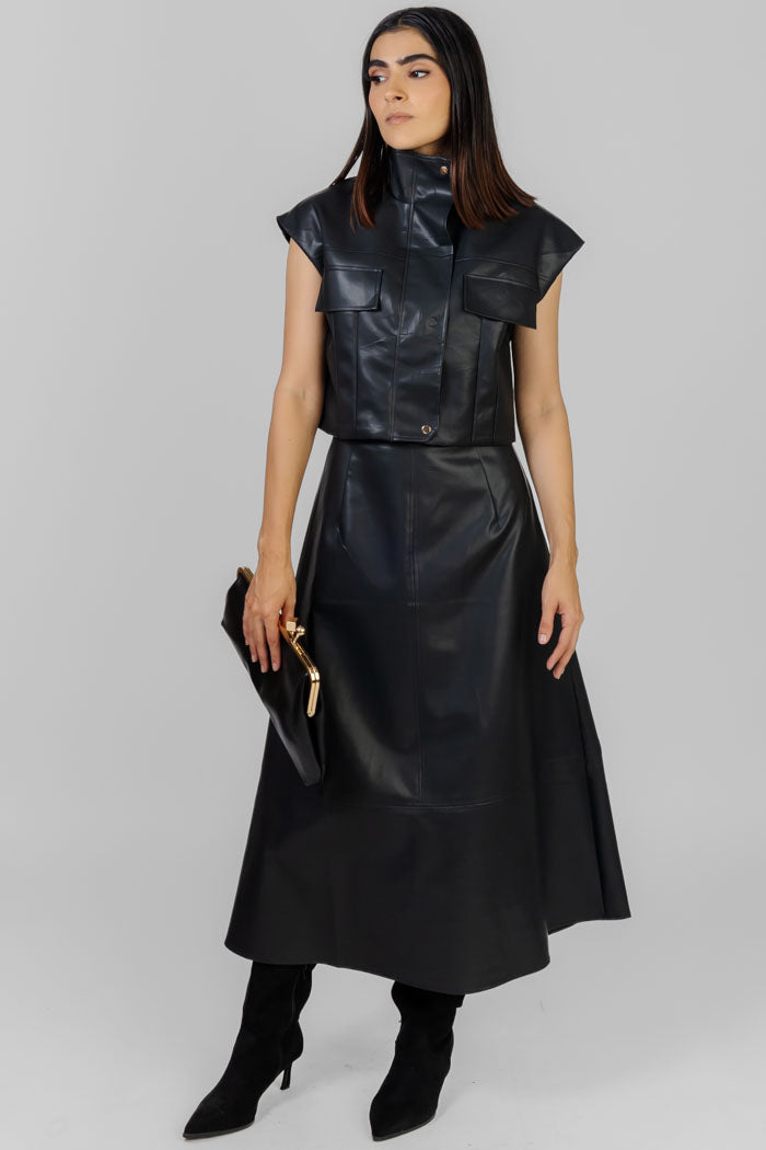 CONJUNTO CHALECO Y FALDA