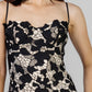 VESTIDO MIDI ENCAJE FLORAL