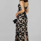 VESTIDO MIDI ENCAJE FLORAL