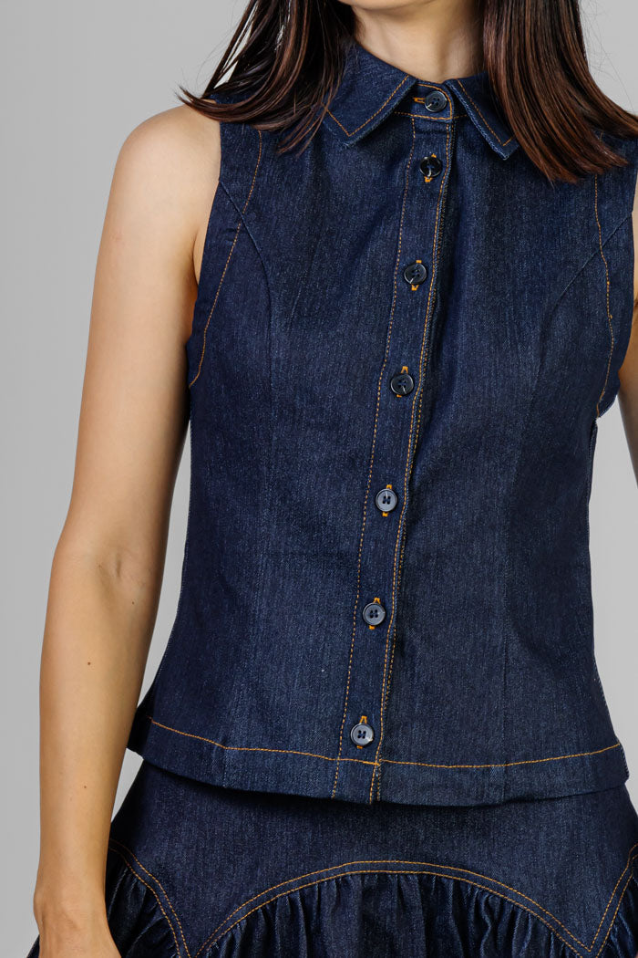 CONJUNTO DENIM MIDI
