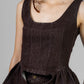 CONJUNTO DENIM PEPLUM OSCURO