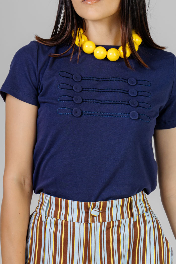 BLUSA AZUL NAVY BÁSICA