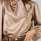 BLUSA SATINADA CON LAZO