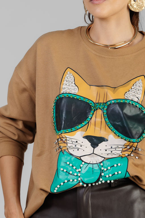 SUDADERA ZORRO CON LENTES