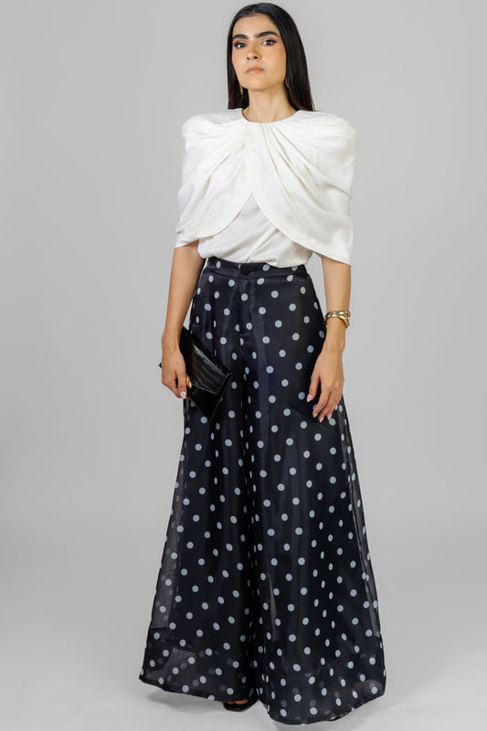 BLUSA DRAPEADA BLANCA