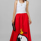 MAXI FALDA ESTAMPADA ROJA
