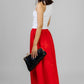 MAXI FALDA ESTAMPADA ROJA