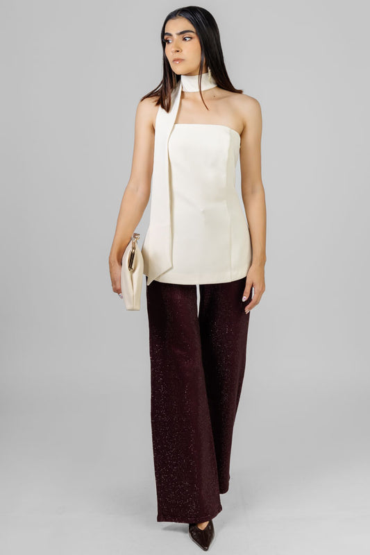 BLUSA STRAPLESS CHOKER