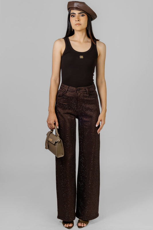 PANTALÓN CON BRILLOS