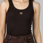BLUSA BÁSICA ACANALADA MARRÓN