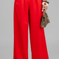 PANTALON PLISES ROJO
