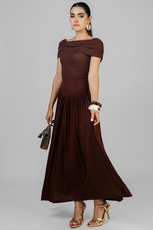 VESTIDO FALDA PLISADA