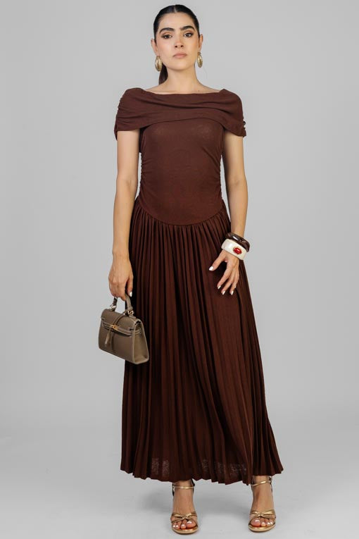 VESTIDO FALDA PLISADA