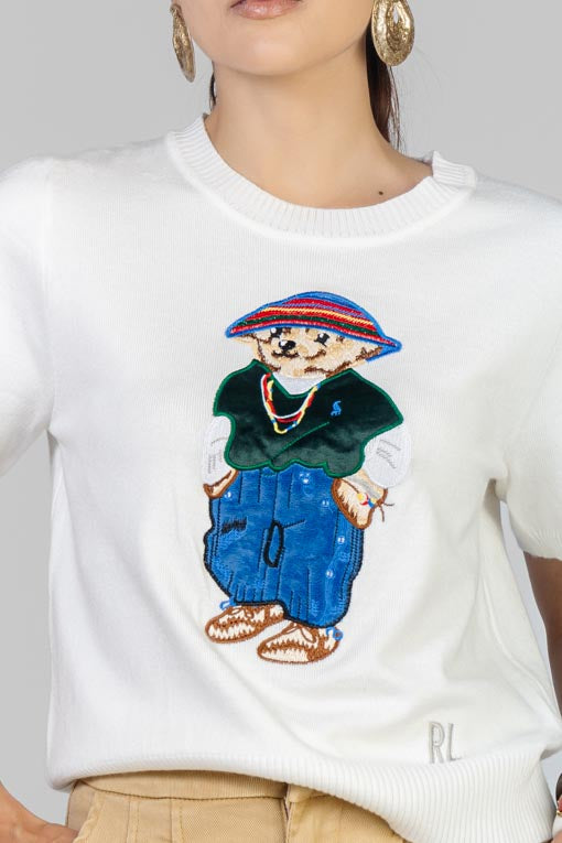 BLUSA TEJIDO OSO BORDADO