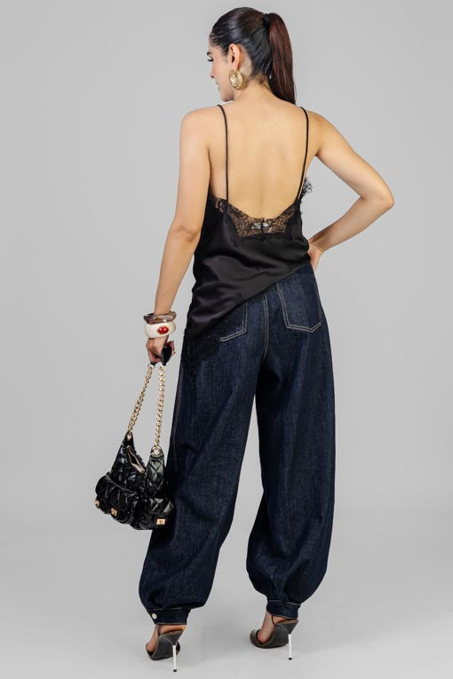 BLUSA SATINADA ENCAJE