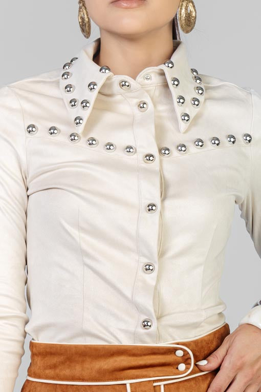 CAMISA GAMUZA ESTOPEROLES PLATA