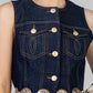 CHALECO DENIM PESPUNTES
