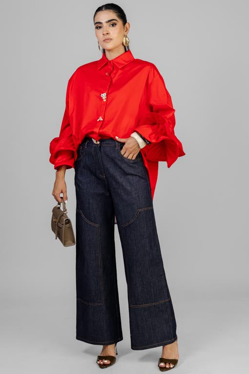 CAMISA PUÑOS VOLANTES
