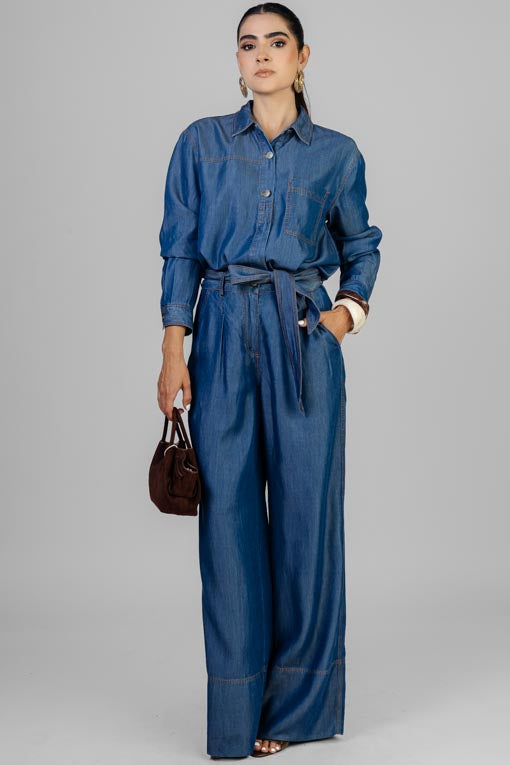 CONJUNTO CAMISERO DENIM