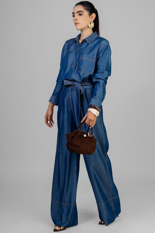 CONJUNTO CAMISERO DENIM