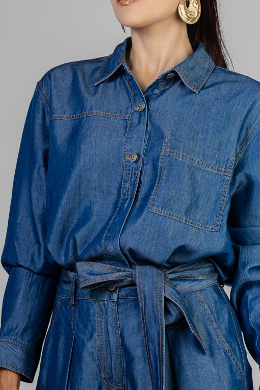 CONJUNTO CAMISERO DENIM